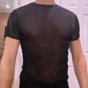 Zara mesh short sleeve